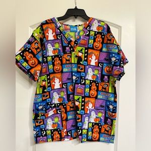 Halloween scrub top!